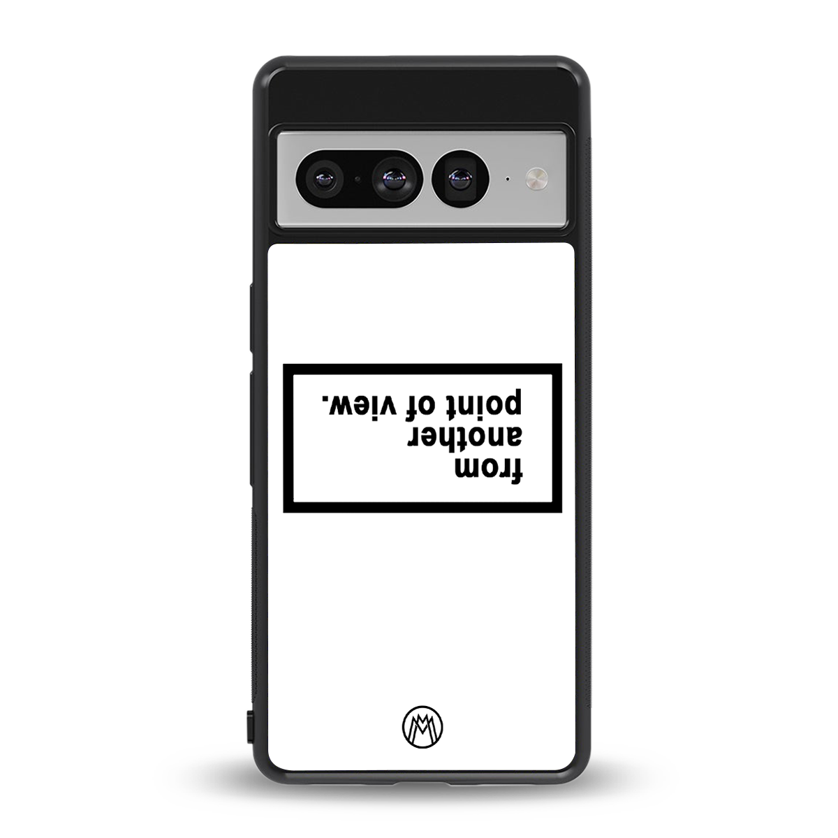 point of view white edition back phone cover | glass case for google pixel 7 pro