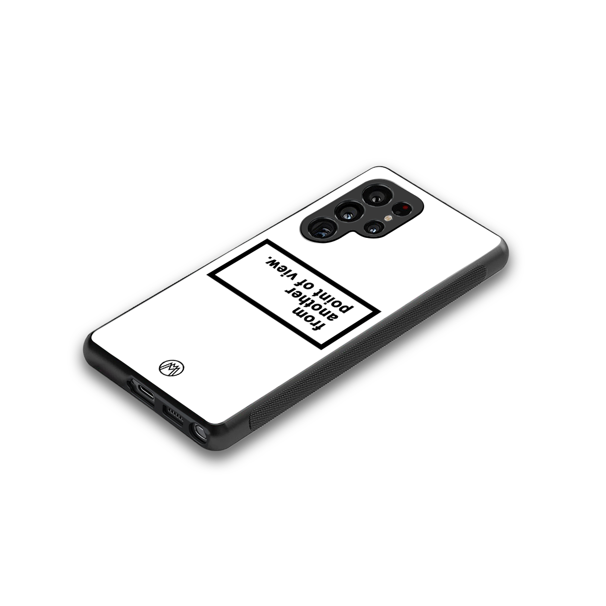 point of view white edition back phone cover | glass case for samsung galaxy s25 ultra