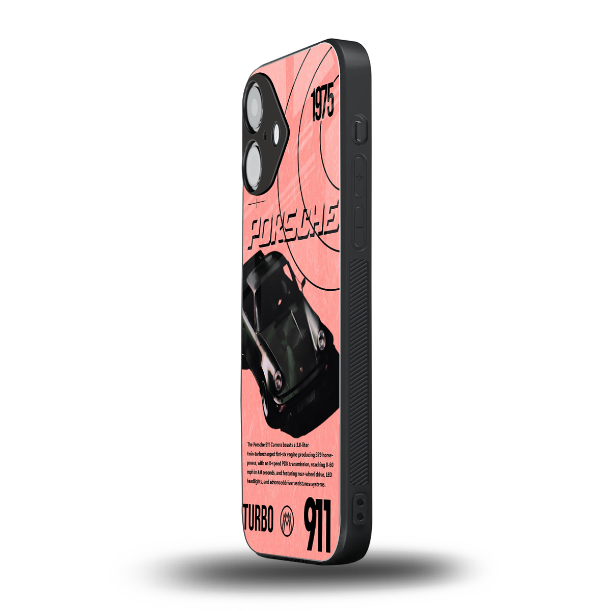 porshe 1975 back phone cover | glass case for iphone 16