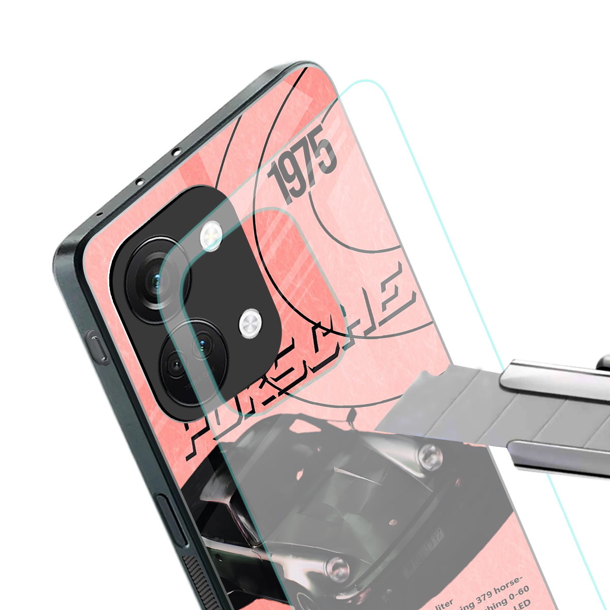 porshe 1975 back phone cover | glass case for oneplus nord 3