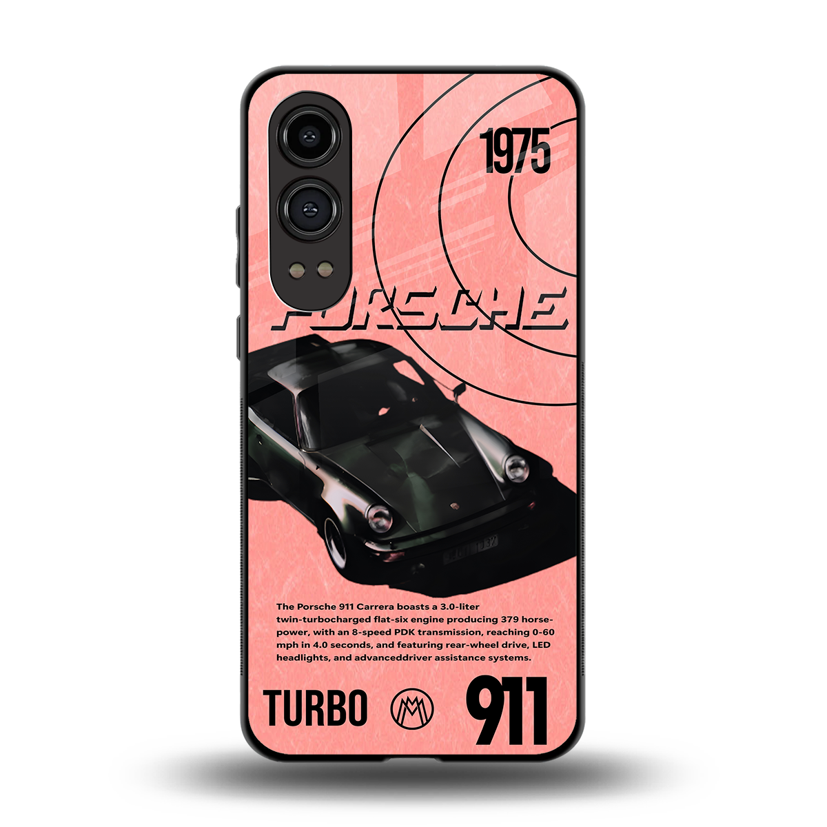 porshe 1975 back phone cover | glass case for oneplus nord ce 4 lite