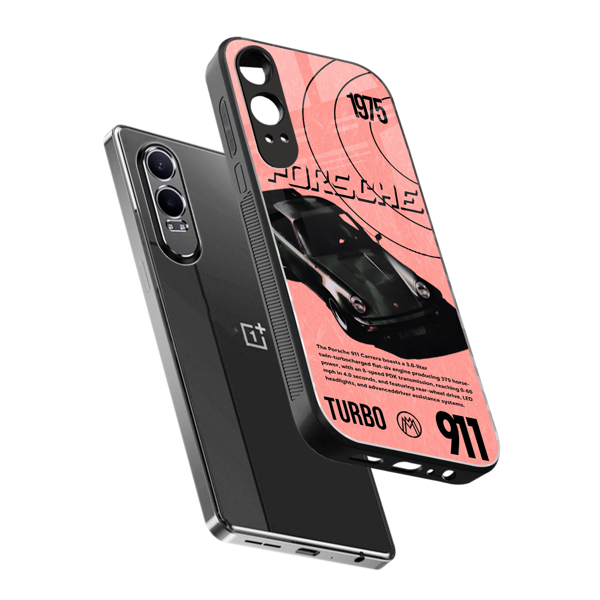 porshe 1975 back phone cover | glass case for oneplus nord ce 4 lite