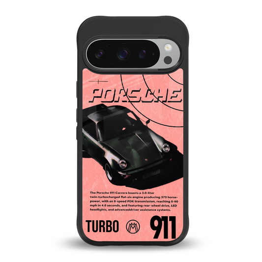 porshe 1975 back phone cover | glass case for google pixel 9 pro