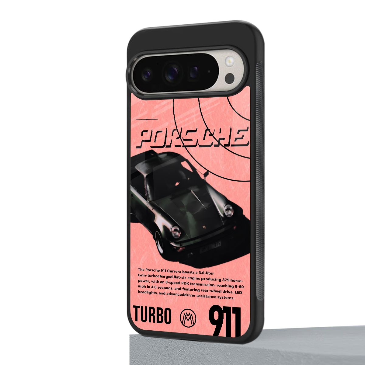 porshe 1975 back phone cover | glass case for google pixel 9 pro xl