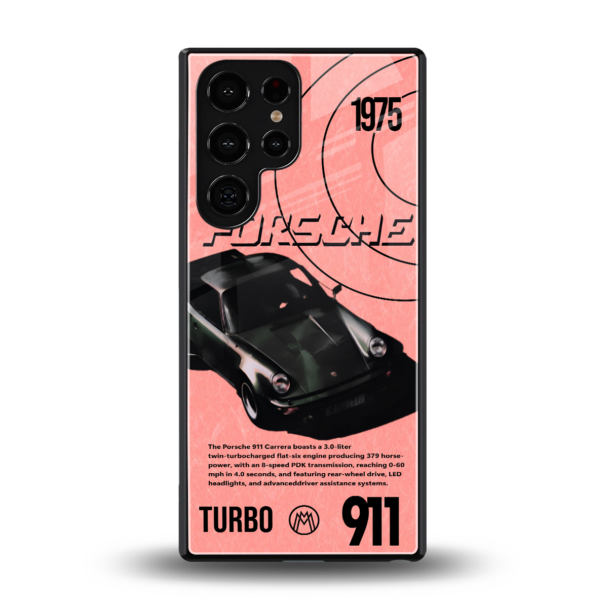 porshe 1975 back phone cover | glass case for samsung galaxy s25 ultra