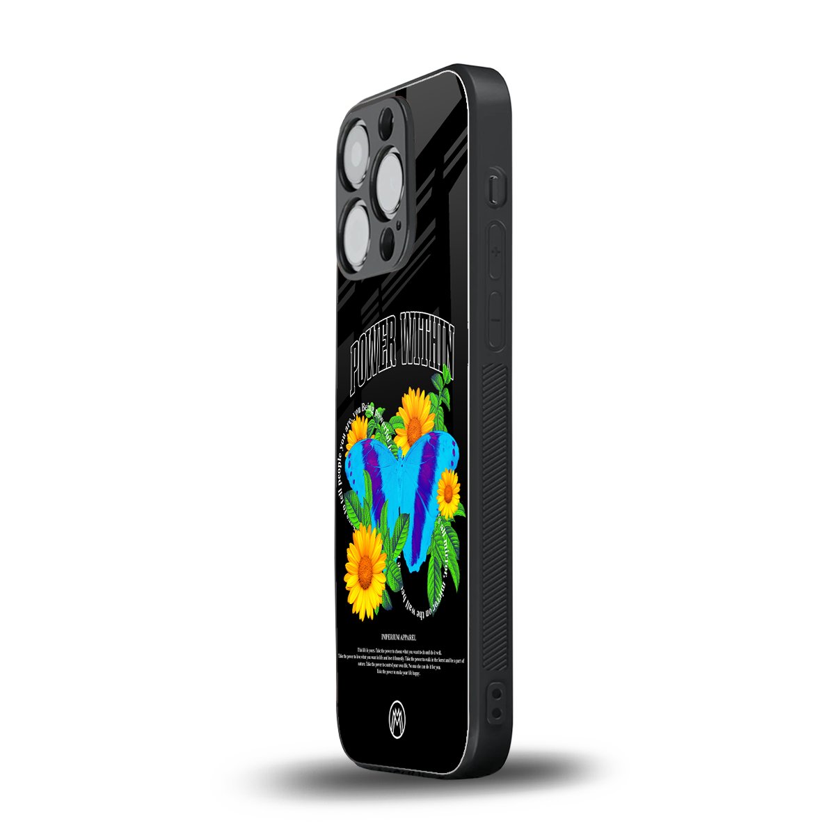 power within back phone cover | glass case for iphone 14 pro