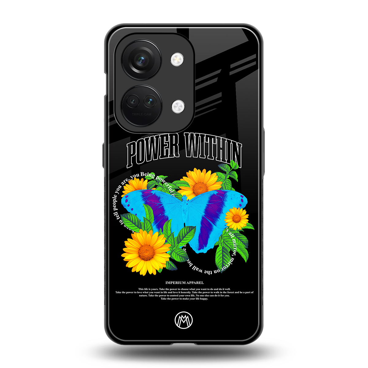 power within back phone cover | glass case for oneplus nord 3