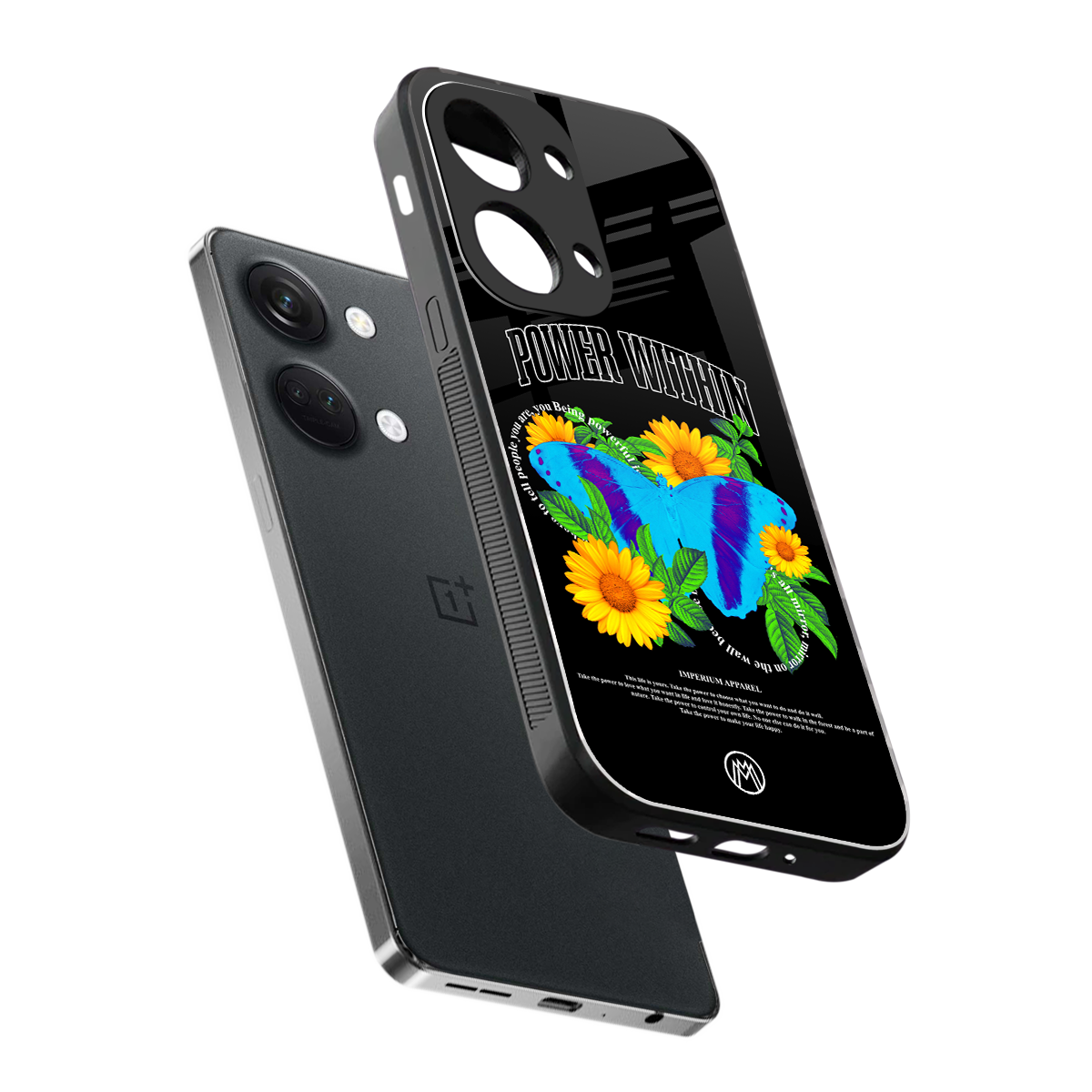 power within back phone cover | glass case for oneplus nord 3