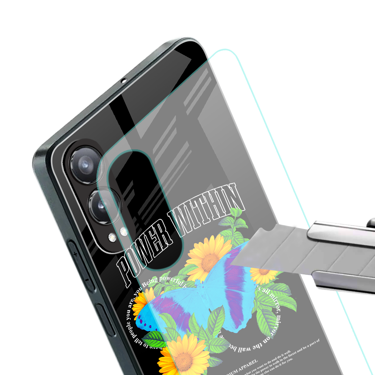 power within back phone cover | glass case for oneplus nord ce 4 lite