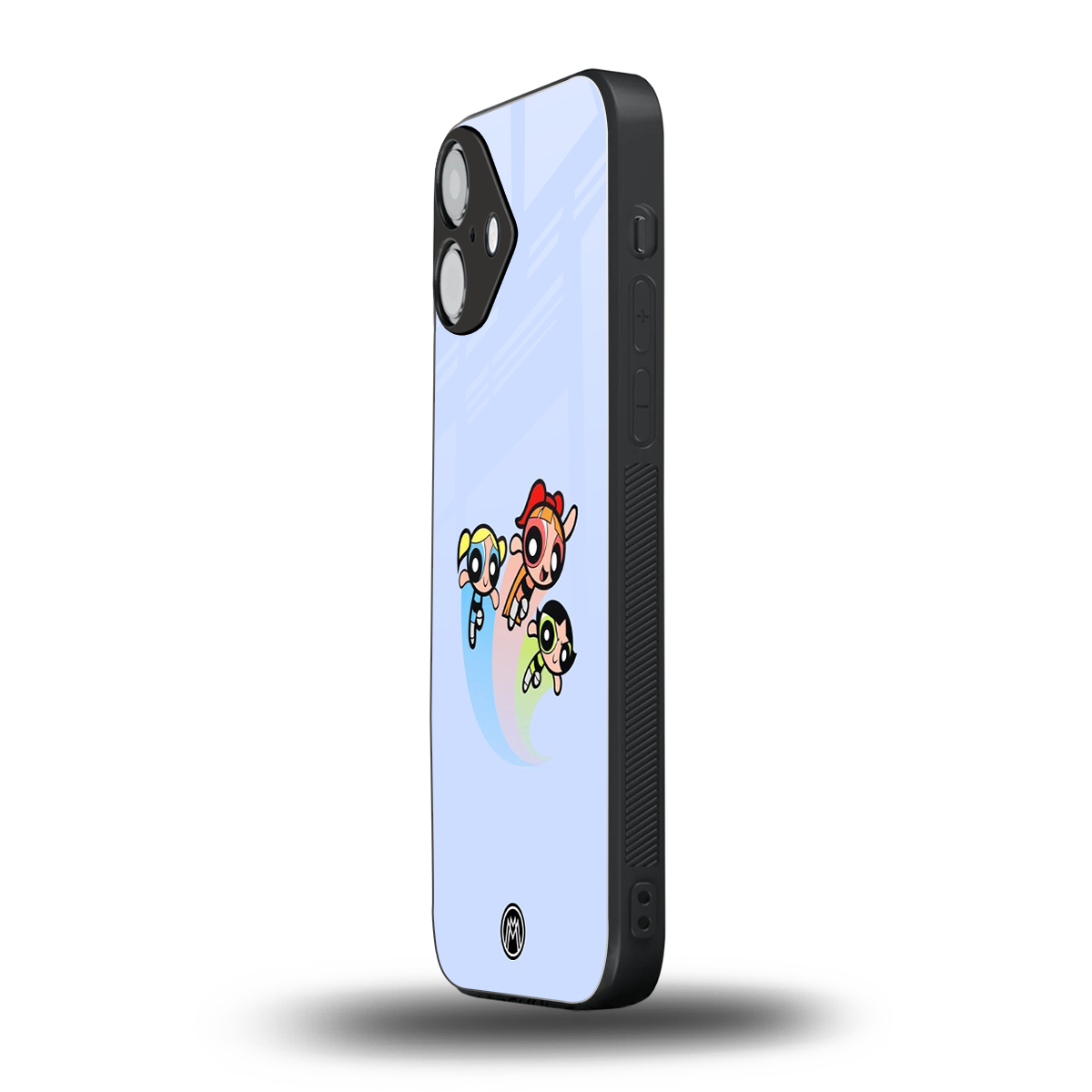 powerpuff girls cartoon back phone cover | glass case for iphone 16 plus
