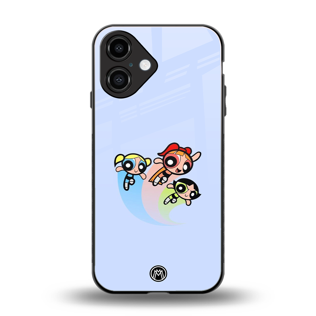 powerpuff girls cartoon back phone cover | glass case for iphone 16