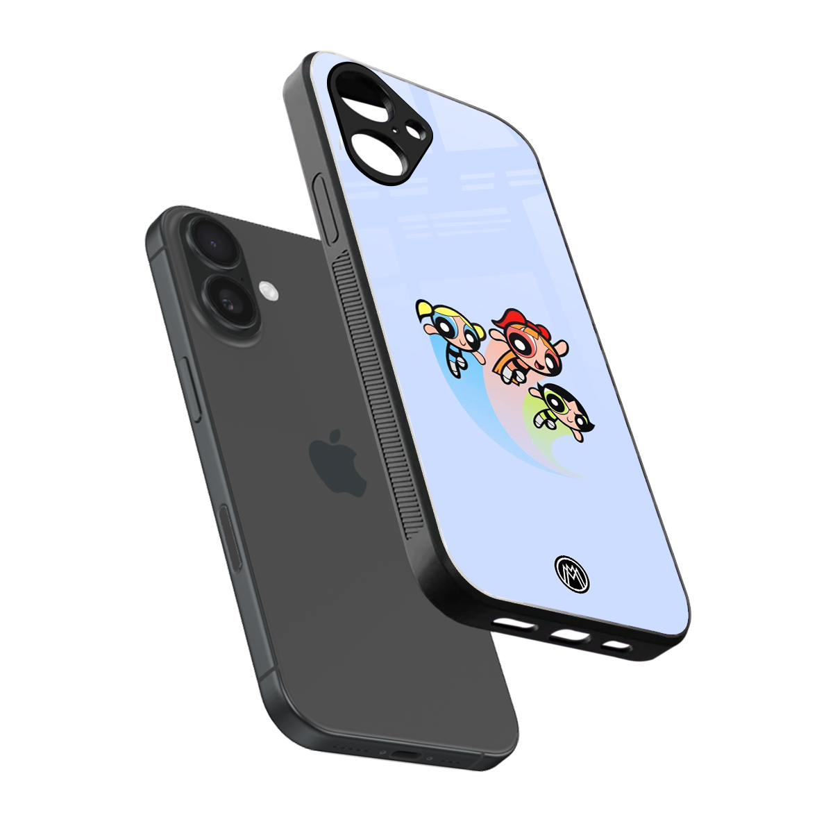 powerpuff girls cartoon back phone cover | glass case for iphone 16