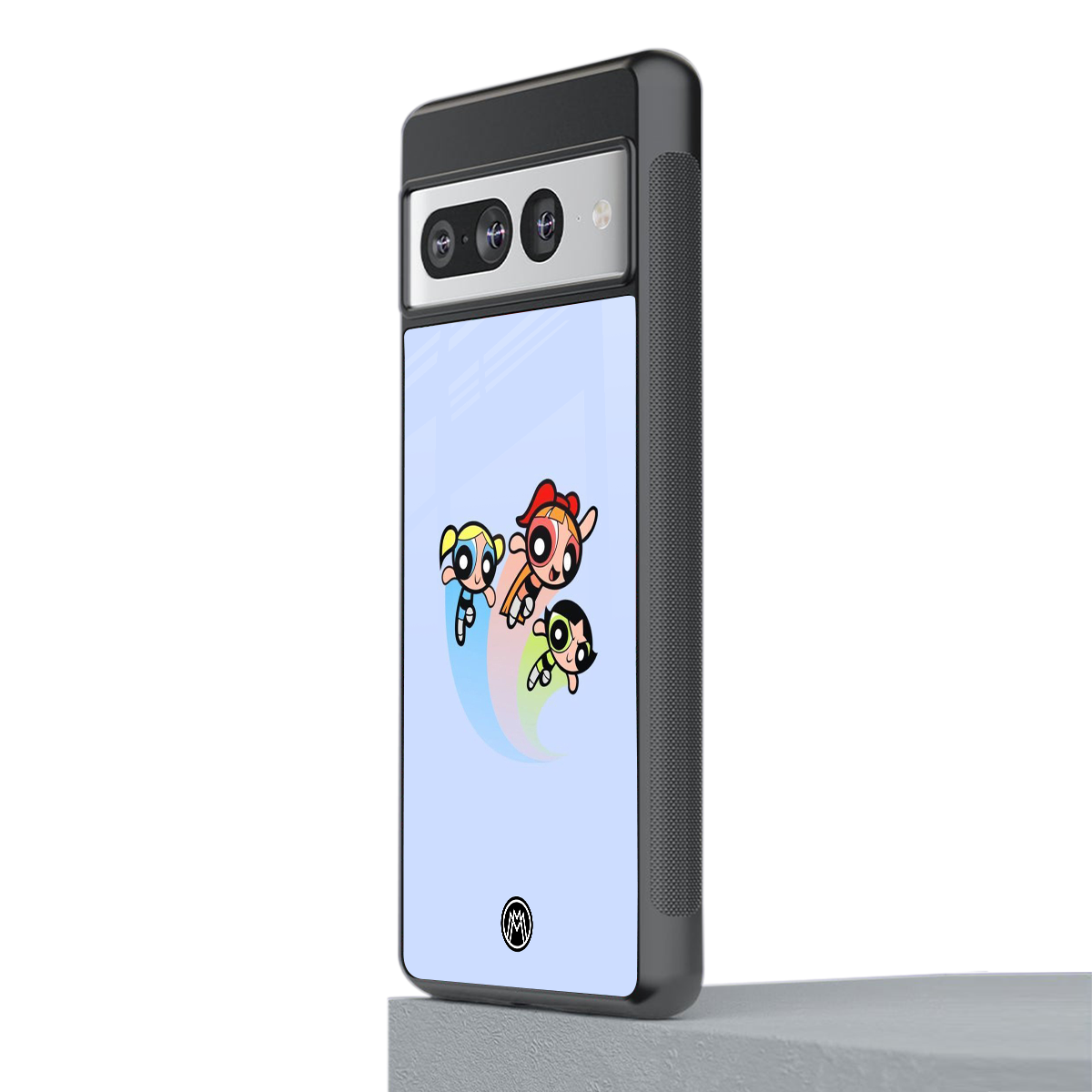 powerpuff girls cartoon back phone cover | glass case for google pixel 7 pro