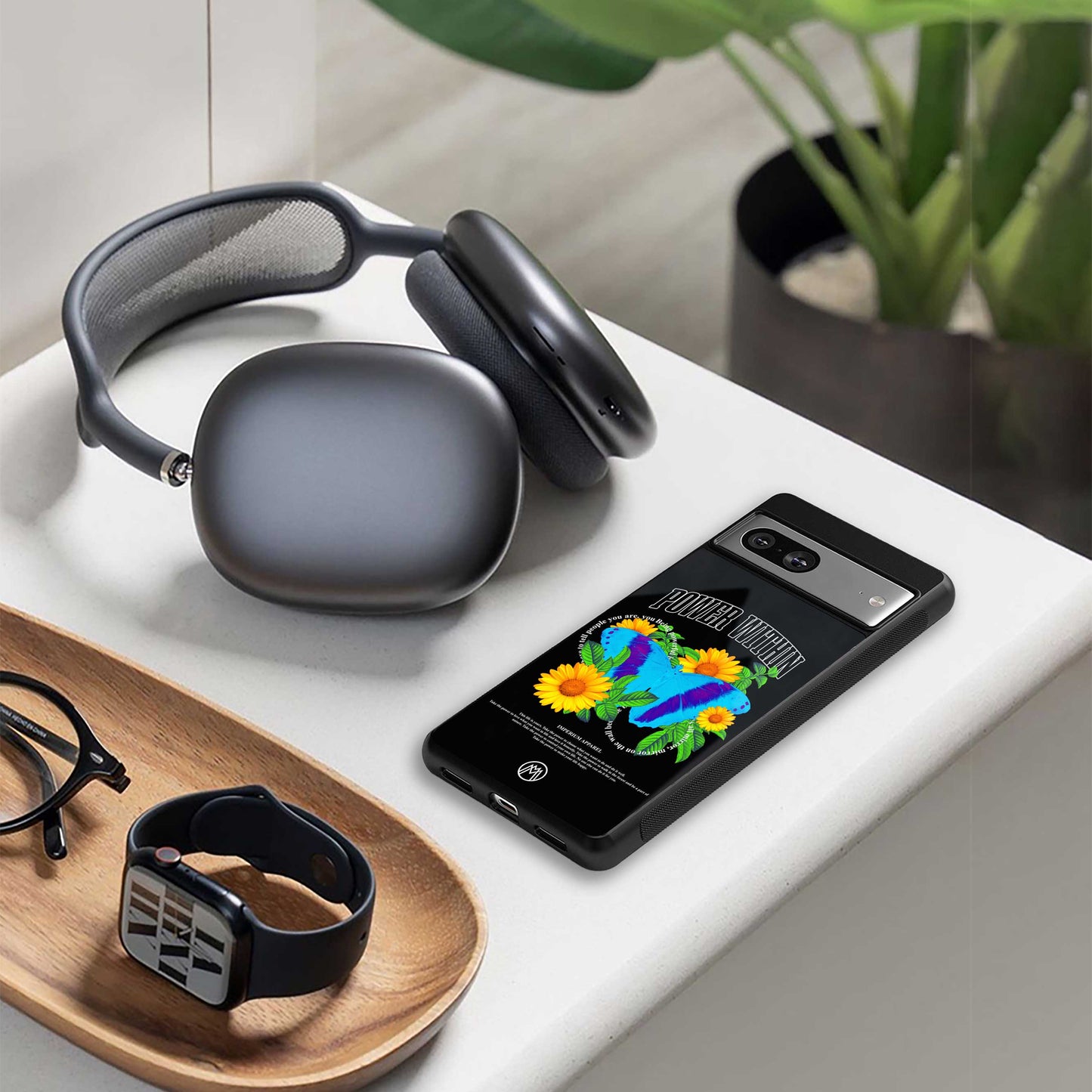 power within back phone cover | glass case for iphone 14 pro max