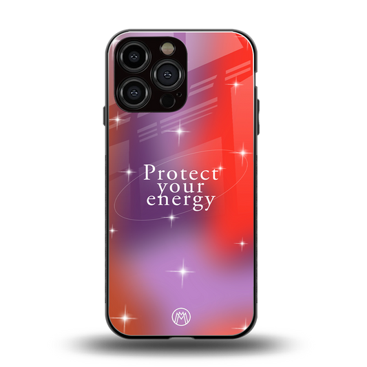 protect your energy back phone cover | glass case for iphone 14 pro max