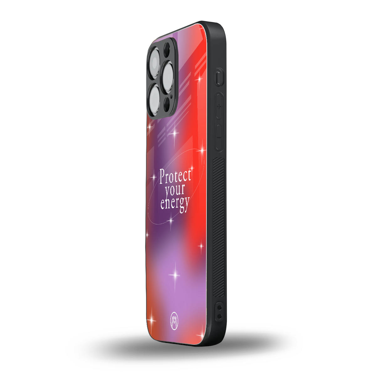 protect your energy back phone cover | glass case for iphone 15 pro max