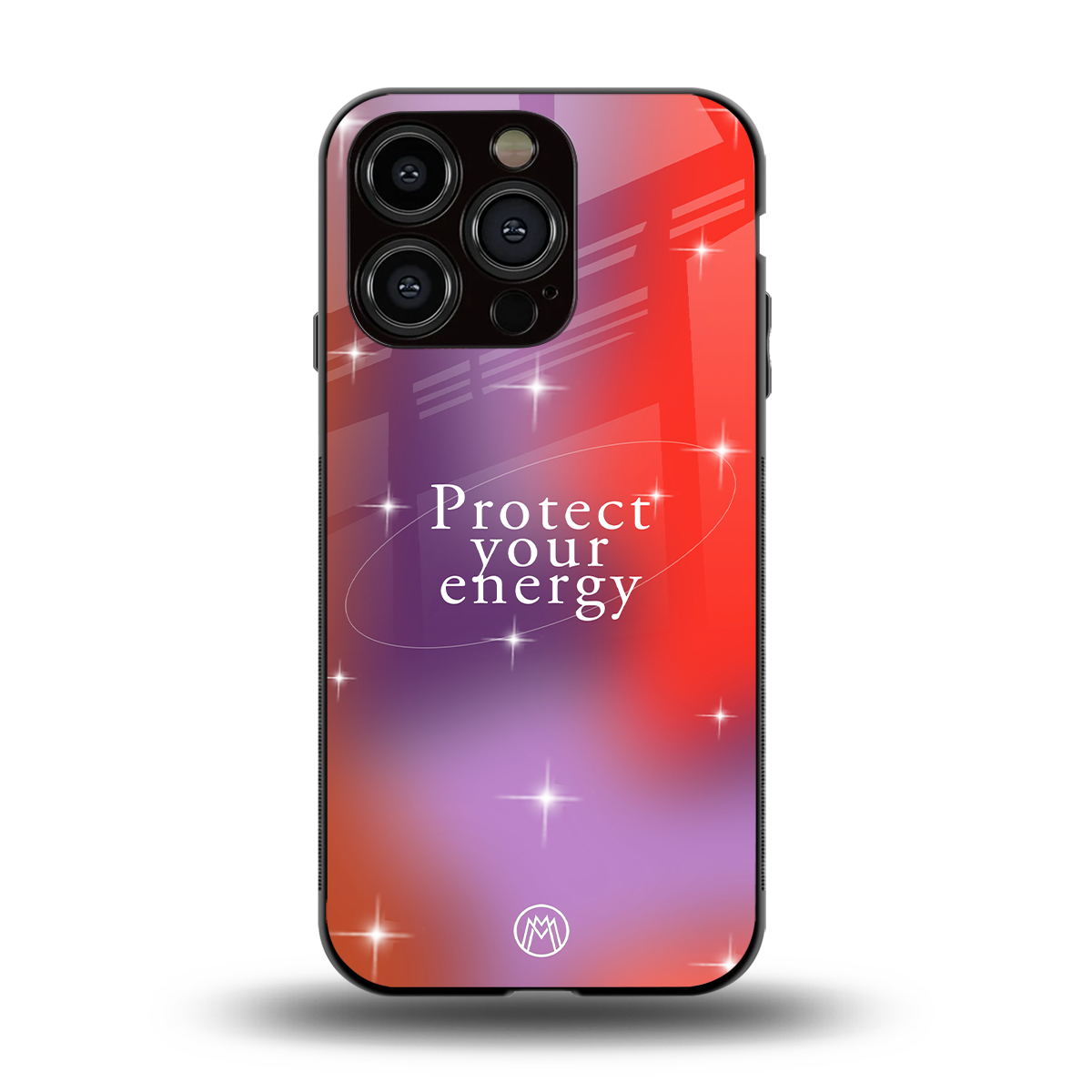 protect your energy back phone cover | glass case for iphone 14 pro
