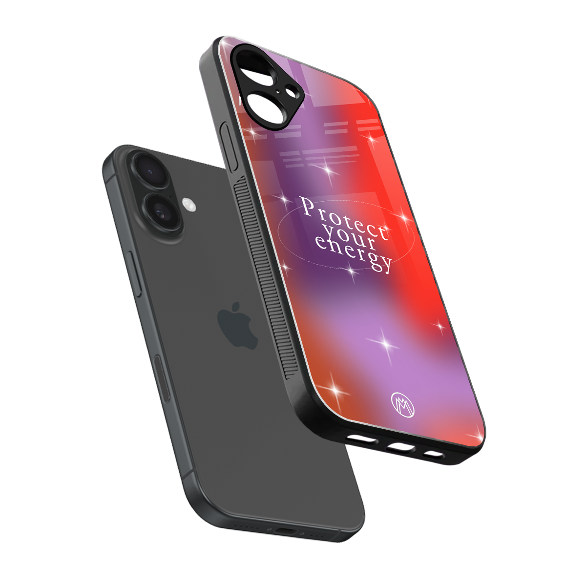 protect your energy back phone cover | glass case for iphone 16