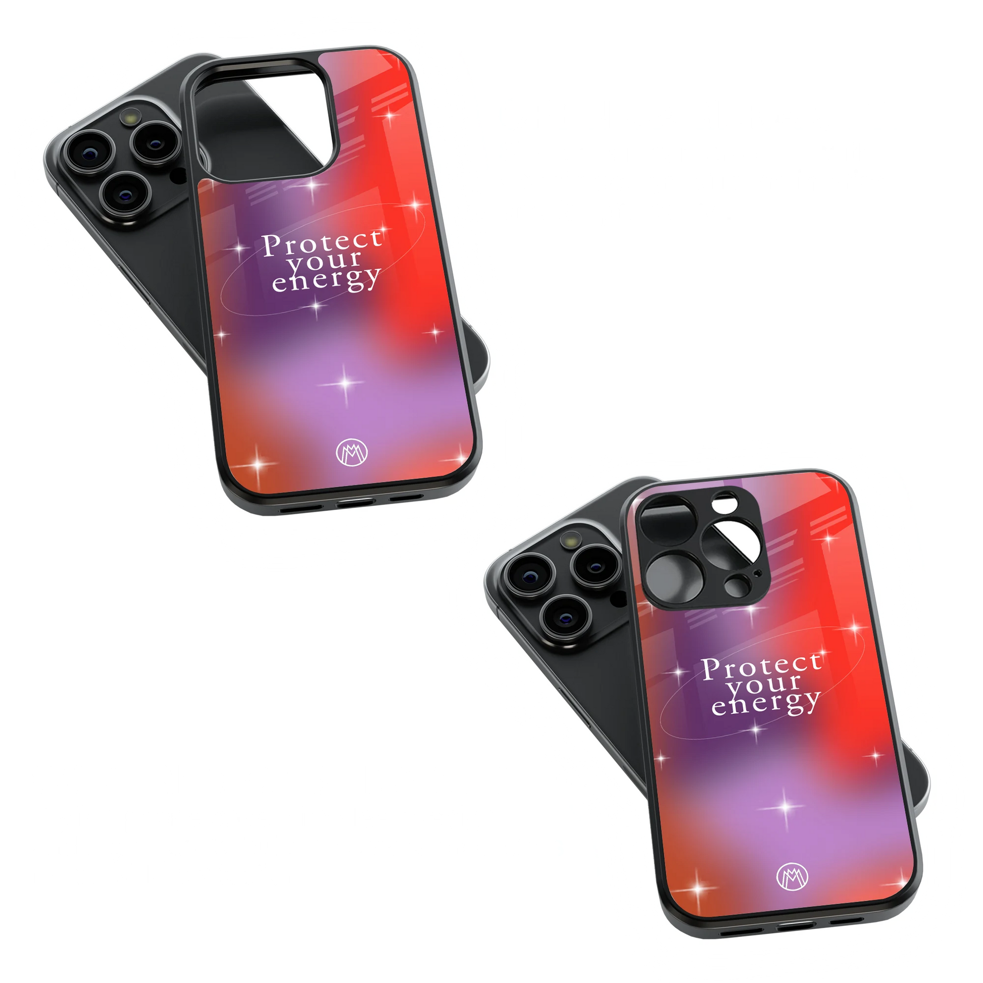 Trendy Glass Back Mobile Case for iPhone, Samsung, Redmi, OnePlus, Google Pixel, Motorola