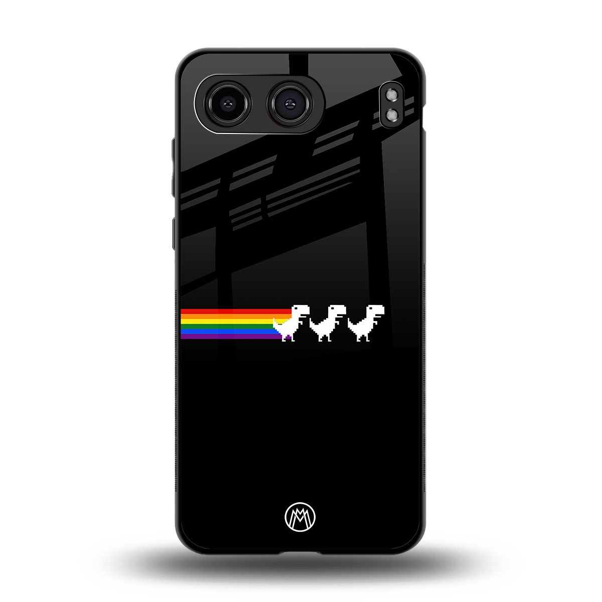 proud dinosaurs dark edition back phone cover | glass case for oneplus nord 4