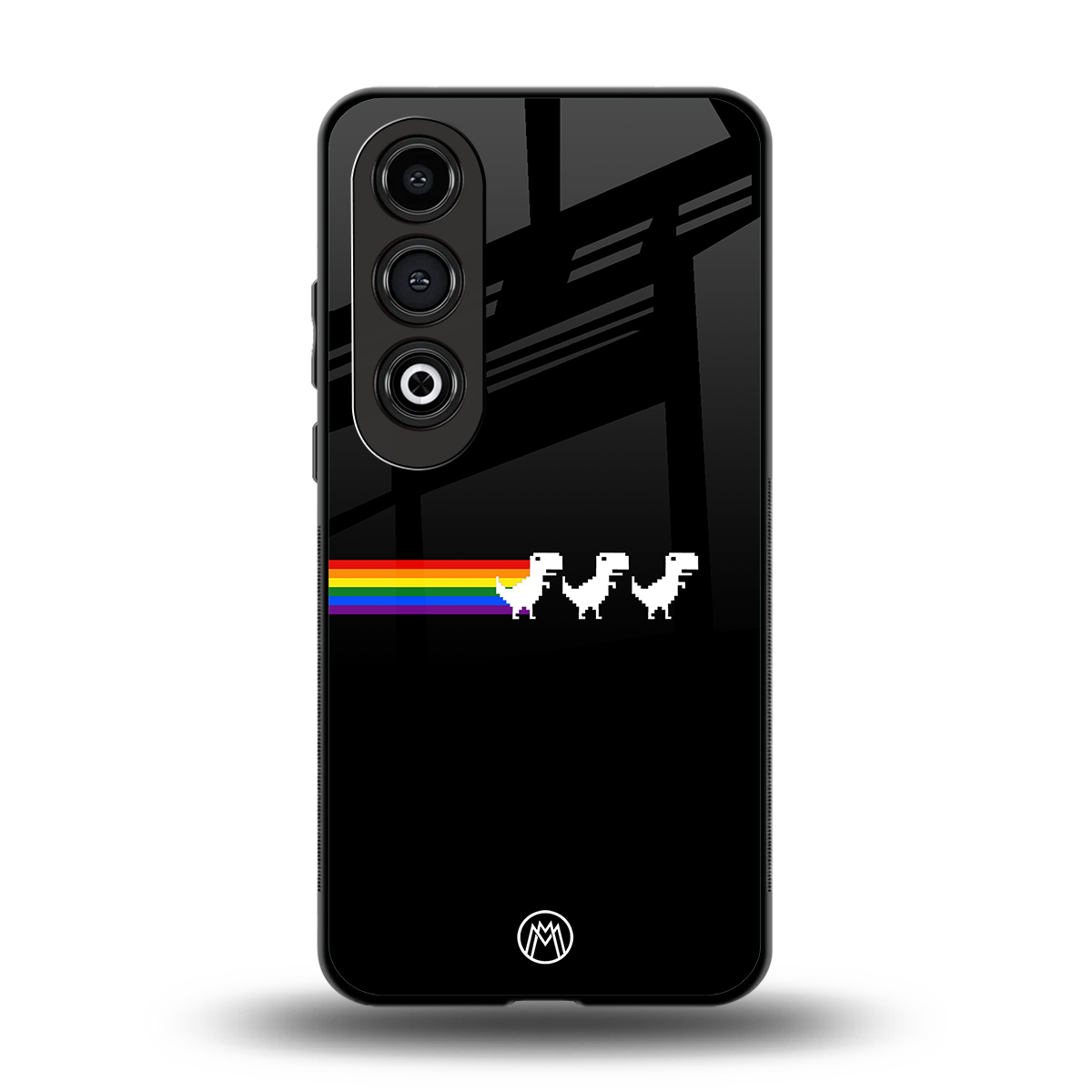 proud dinosaurs dark edition back phone cover | glass case for oneplus nord ce 4