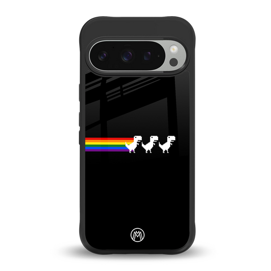 proud dinosaurs dark edition back phone cover | glass case for google pixel 9 pro