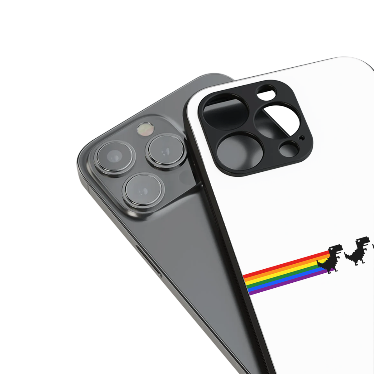 proud dinosaurs back phone cover | glass case for iphone 16