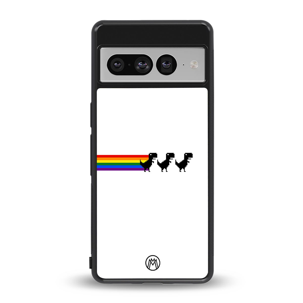 proud dinosaurs back phone cover | glass case for google pixel 7 pro
