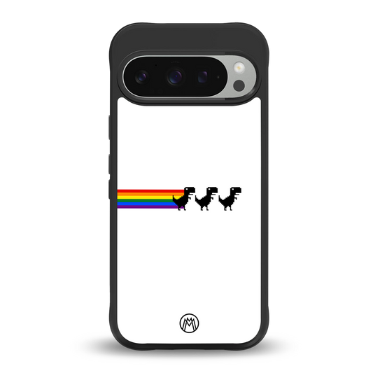 proud dinosaurs back phone cover | glass case for google pixel 9 pro