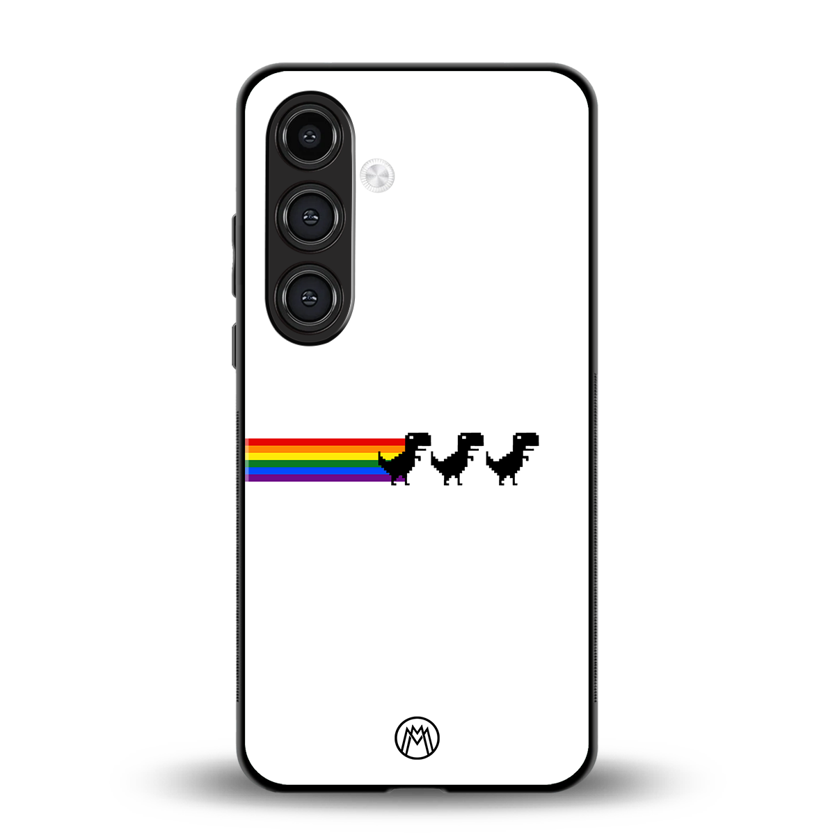 proud dinosaurs back phone cover | glass case for samsung galaxy s24 fe