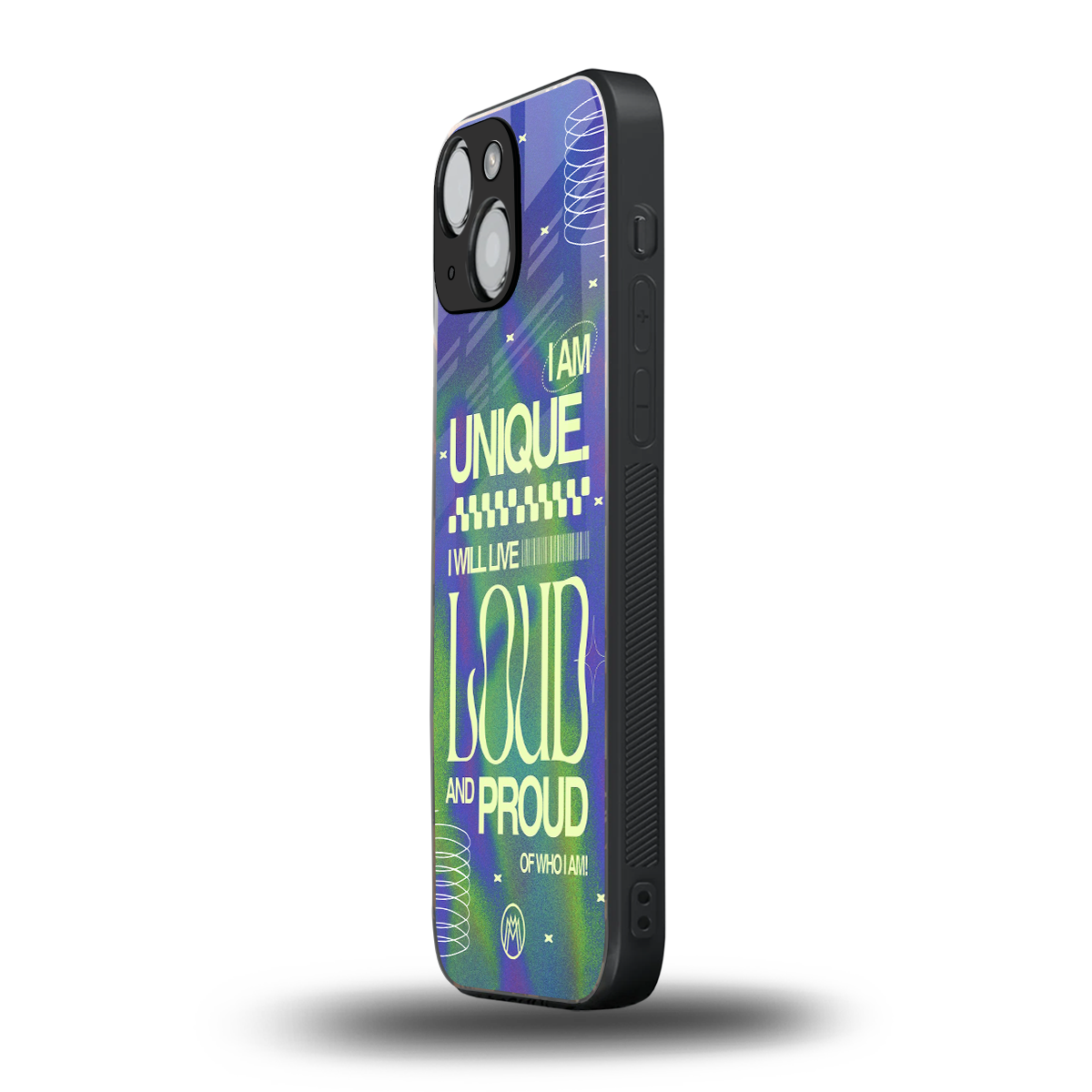 proudly me back phone cover | glass case for iphone 13 mini
