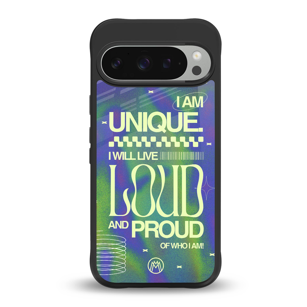 proudly me back phone cover | glass case for google pixel 9 pro