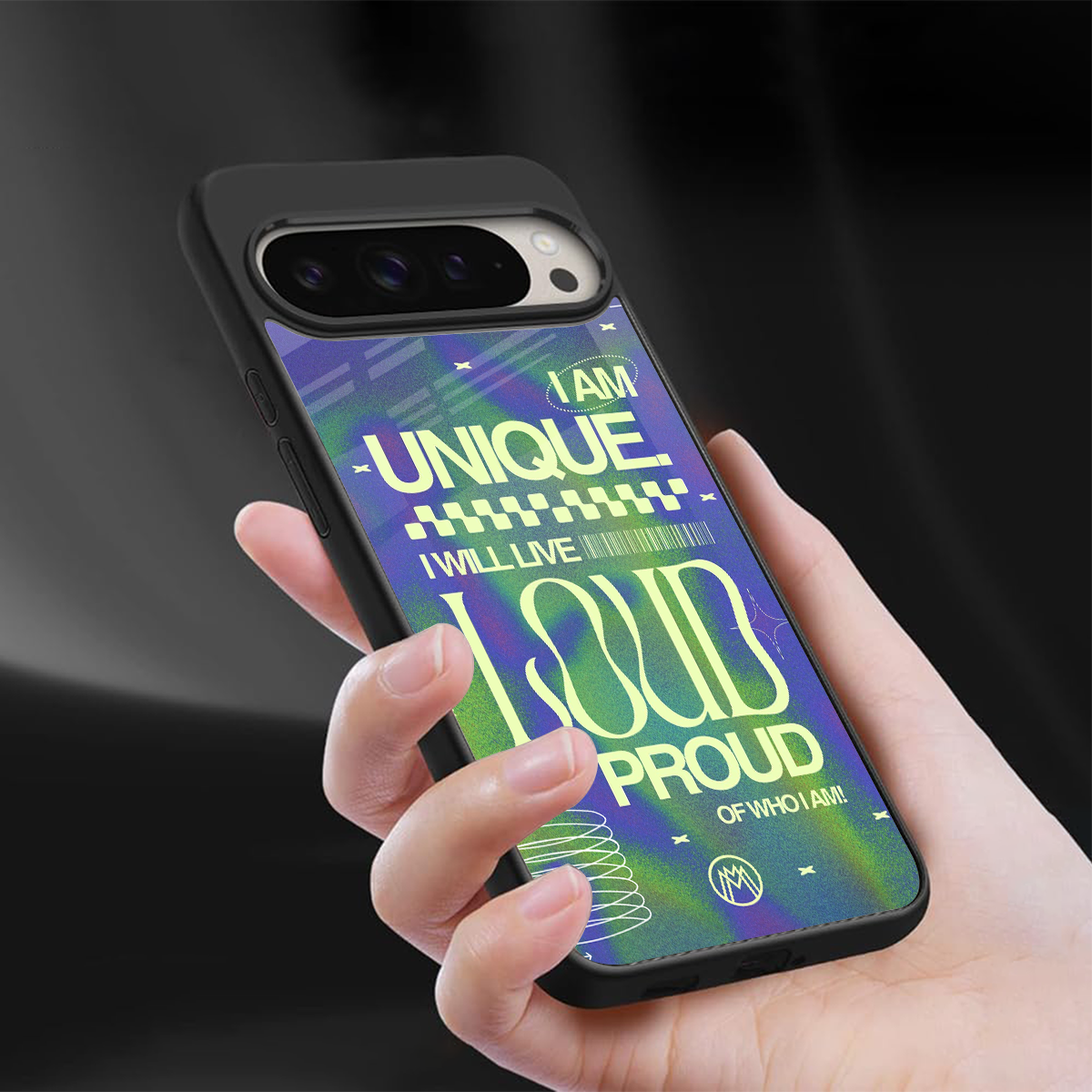 proudly me back phone cover | glass case for google pixel 9 pro