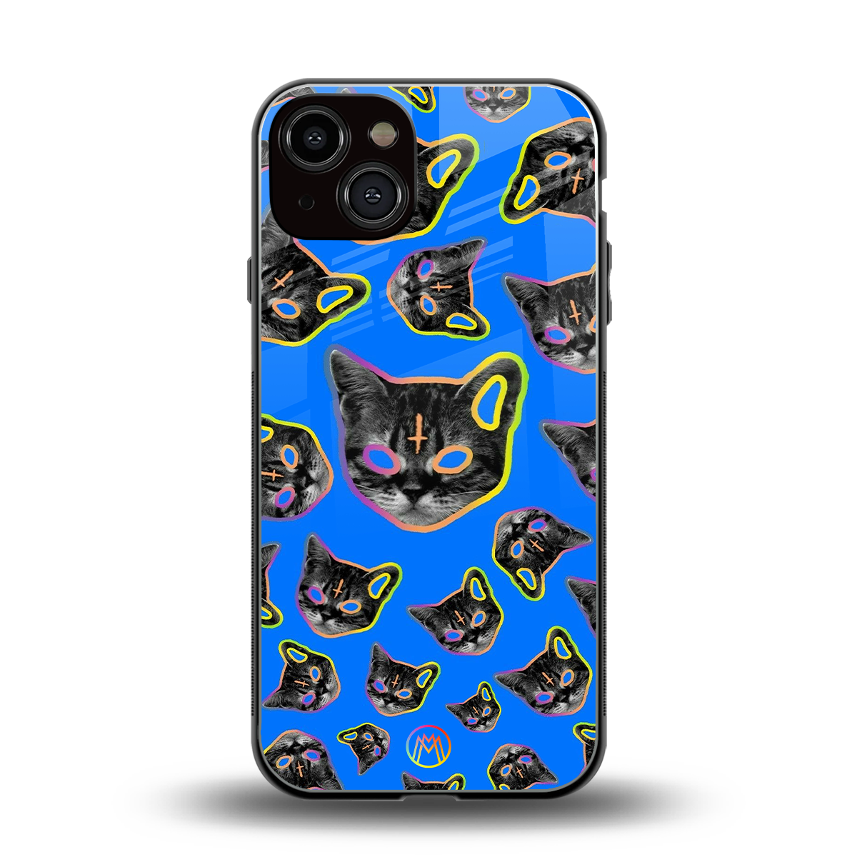 psychedelic paws back phone cover | glass case for iphone 13