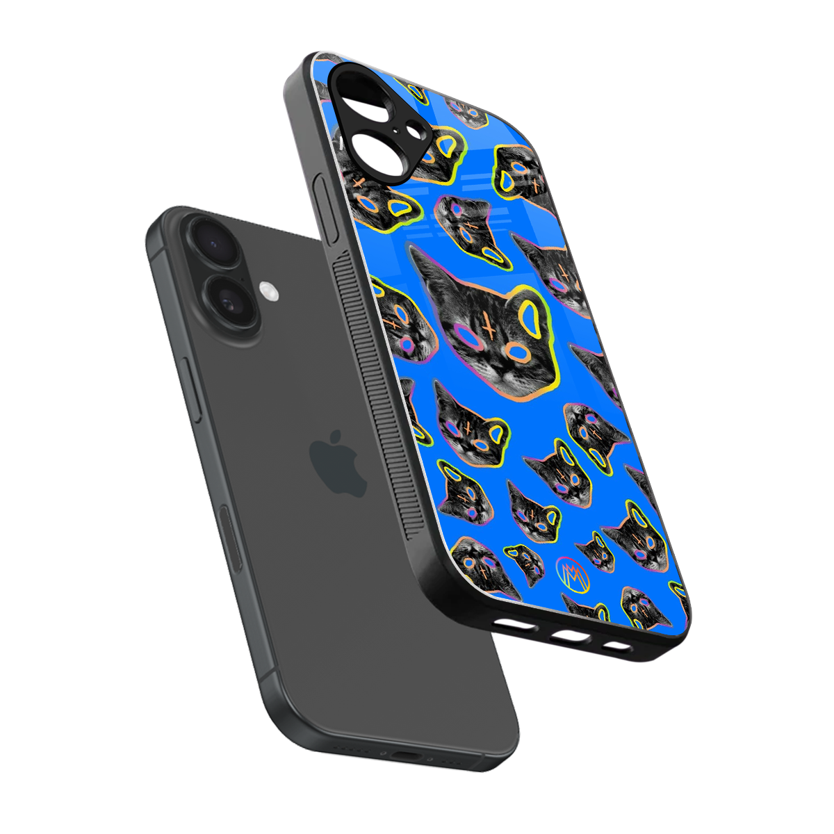 psychedelic paws back phone cover | glass case for iphone 16