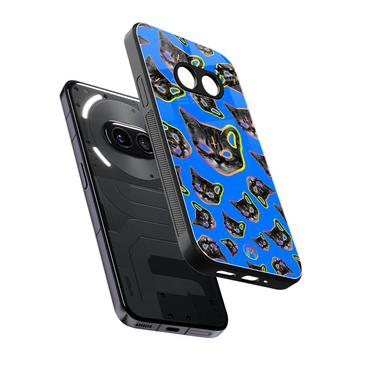 psychedelic paws back phone cover | glass case for nothing phone 2a