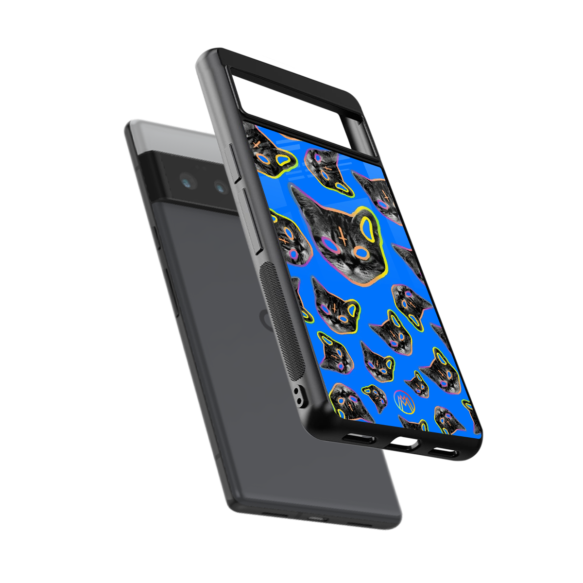 psychedelic paws back phone cover | glass case for google pixel 6 pro