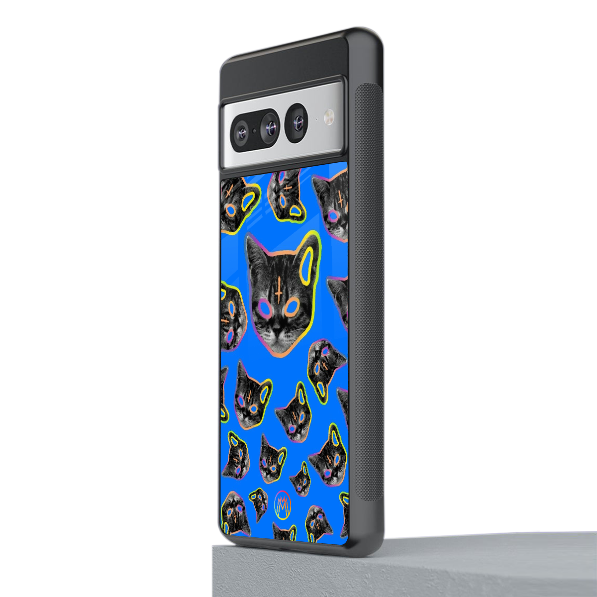 psychedelic paws back phone cover | glass case for google pixel 7 pro