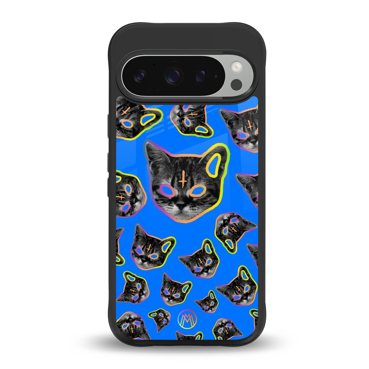psychedelic paws back phone cover | glass case for google pixel 9 pro xl