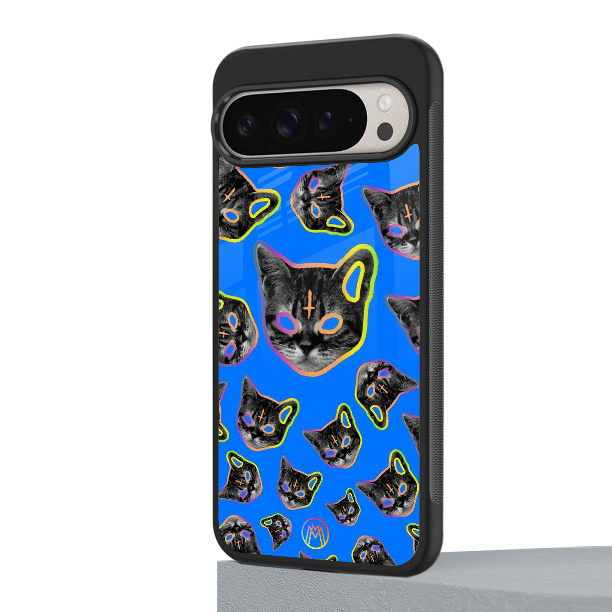 psychedelic paws back phone cover | glass case for google pixel 9 pro xl