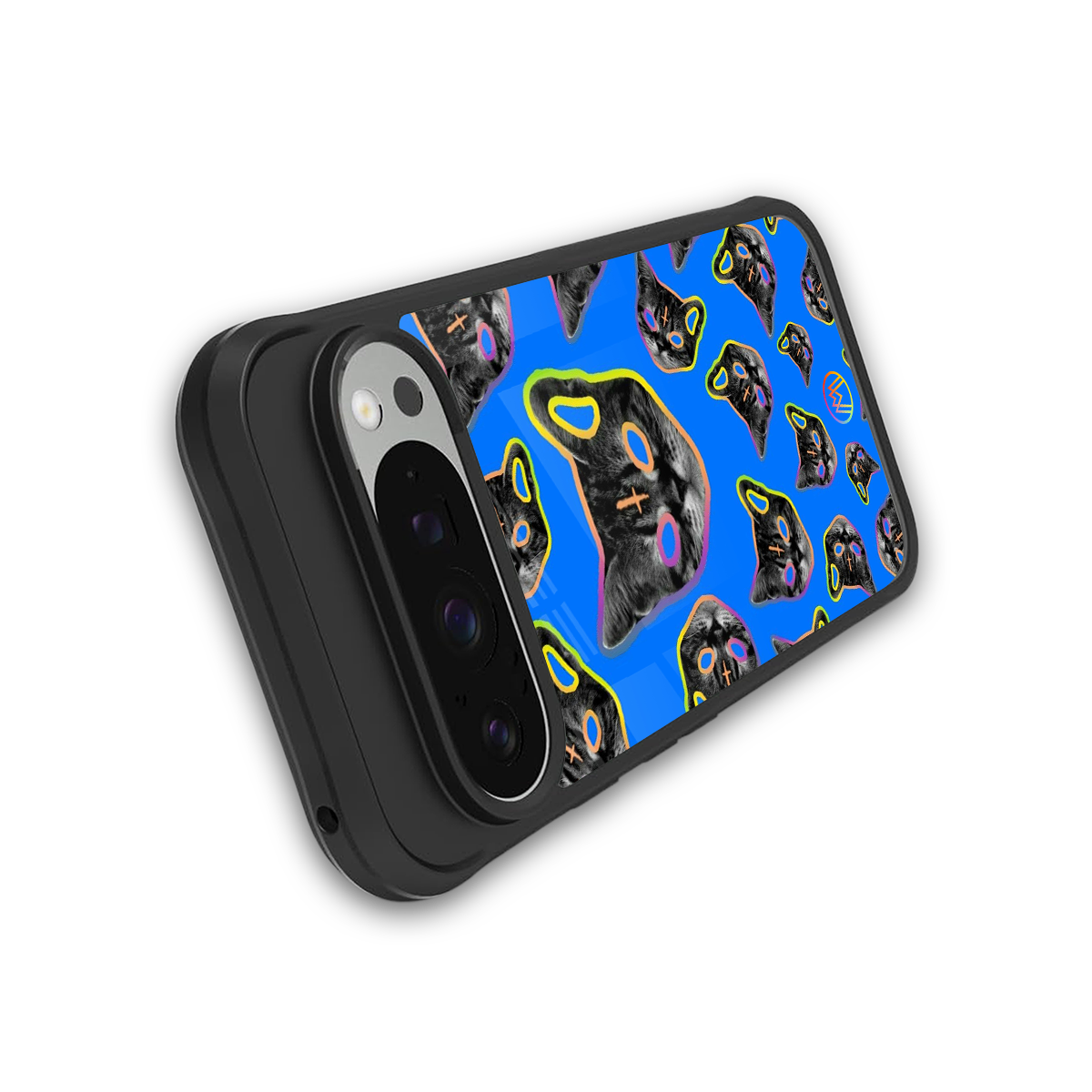 psychedelic paws back phone cover | glass case for google pixel 9 pro xl