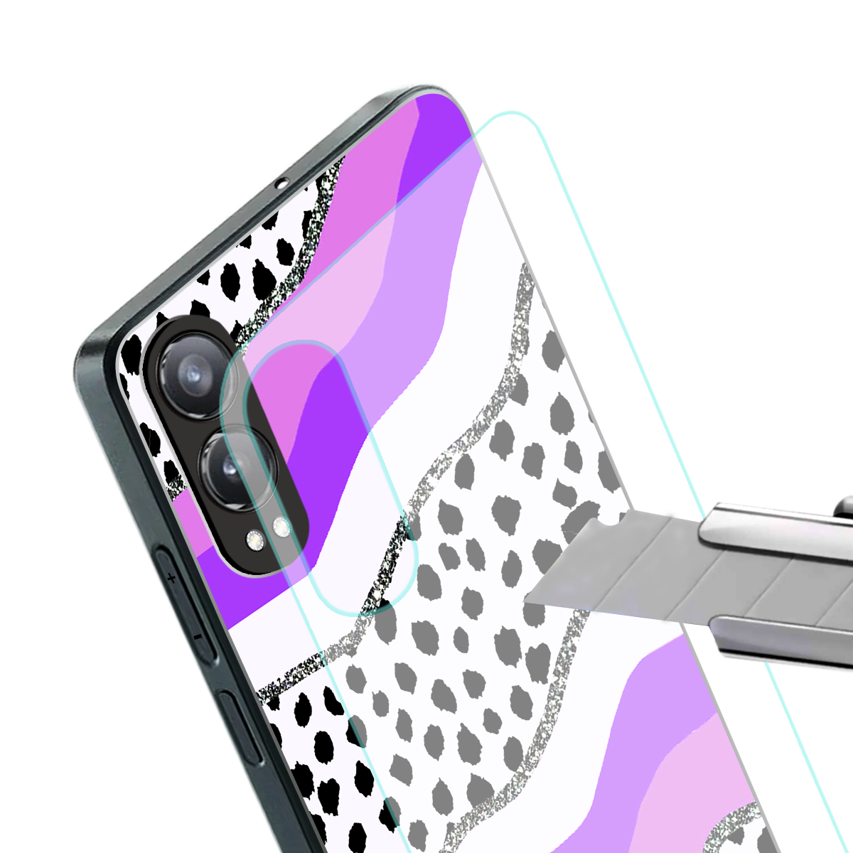 pure bliss back phone cover | glass case for oneplus nord ce 4 lite