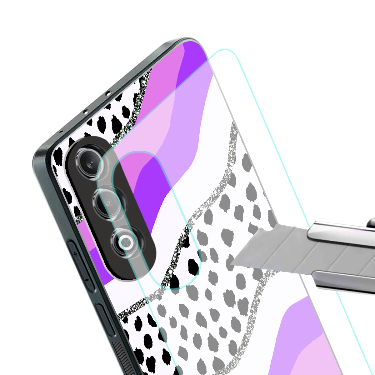 pure bliss back phone cover | glass case for oneplus nord ce 4