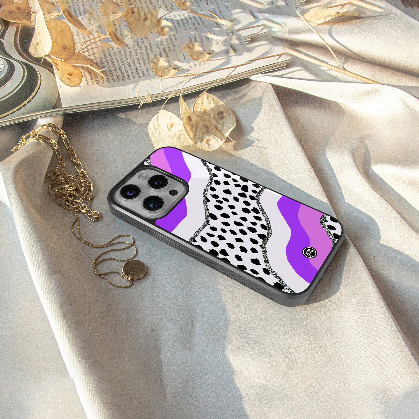pure bliss back phone cover | glass case for iphone 16