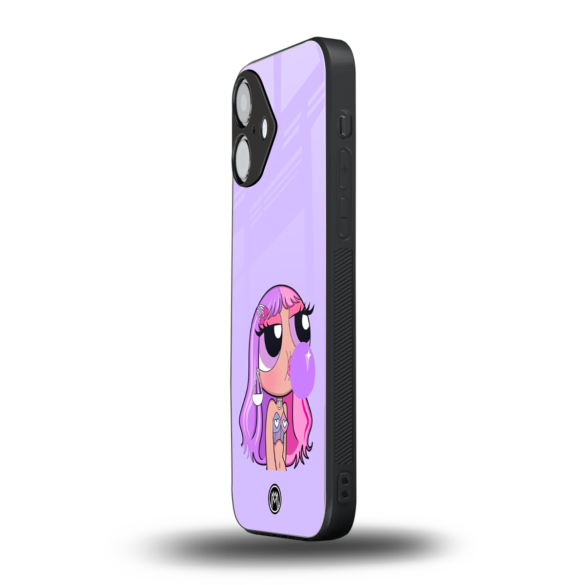 purple chic powerpuff girls back phone cover | glass case for iphone 16