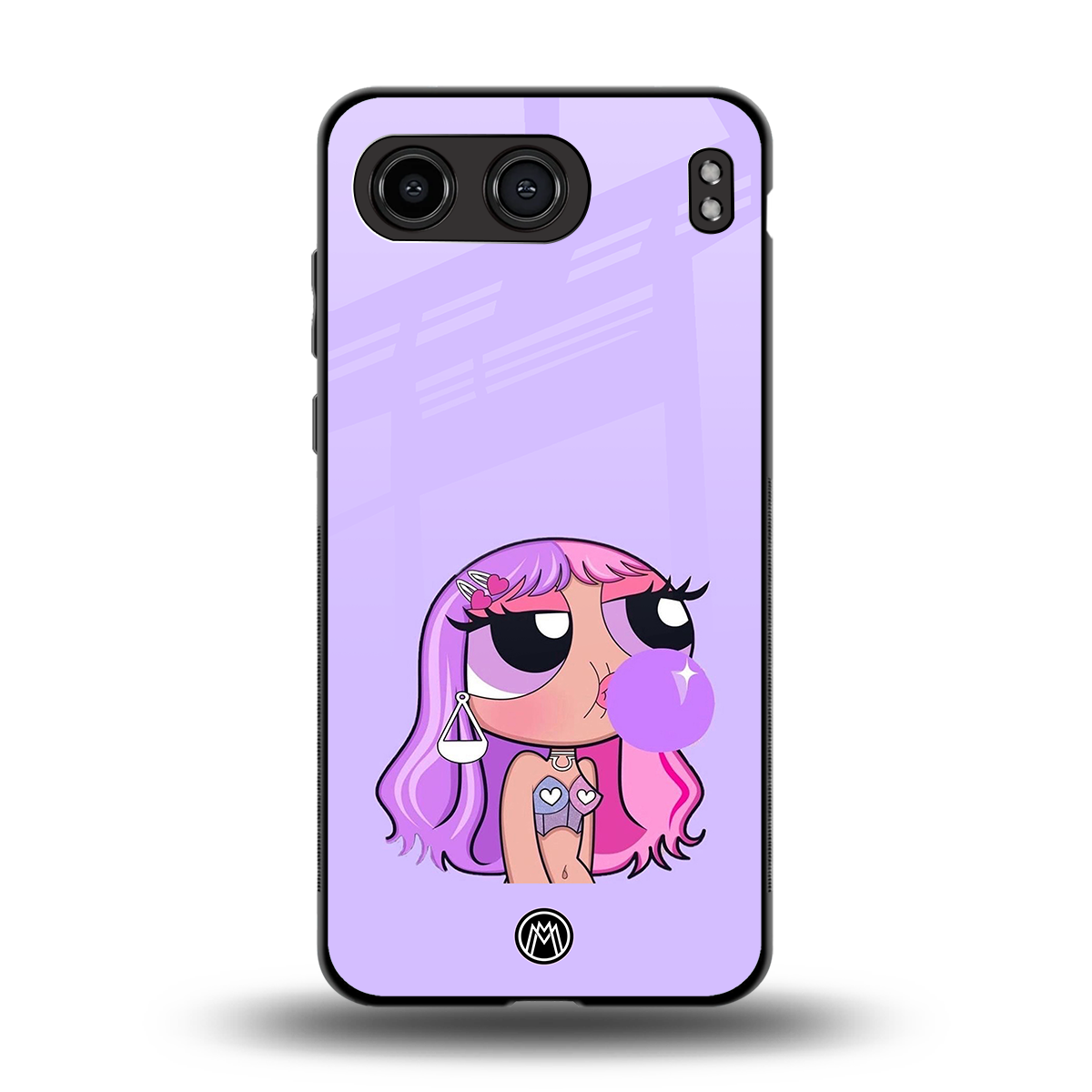 purple chic powerpuff girls back phone cover | glass case for oneplus nord 4