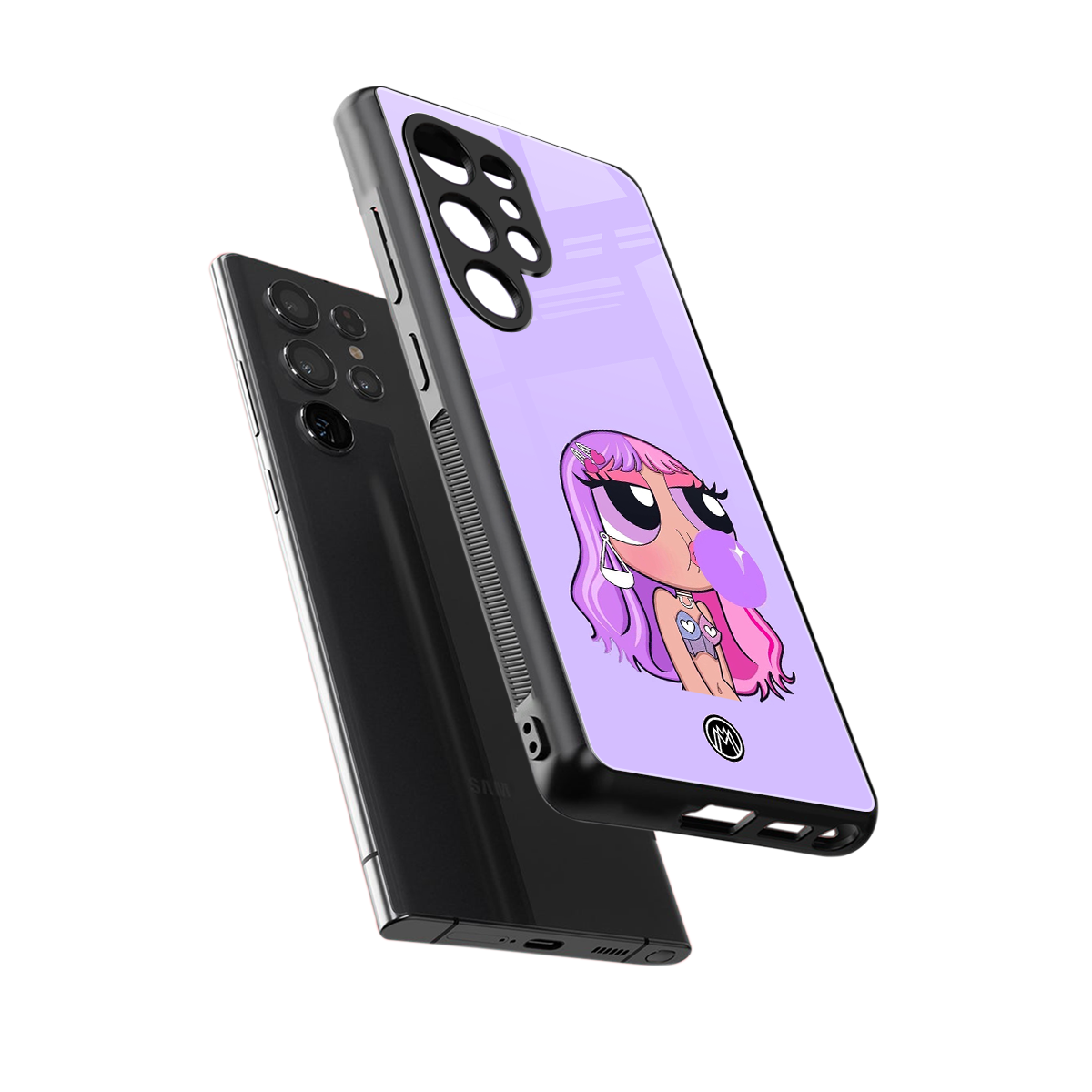 purple chic powerpuff girls back phone cover | glass case for samsung galaxy s25 ultra