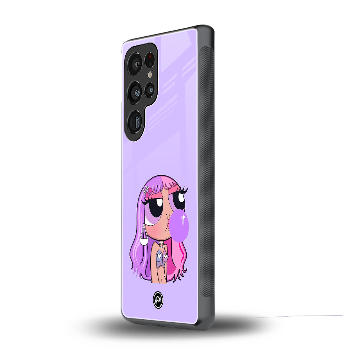 purple chic powerpuff girls back phone cover | glass case for samsung galaxy s25 ultra