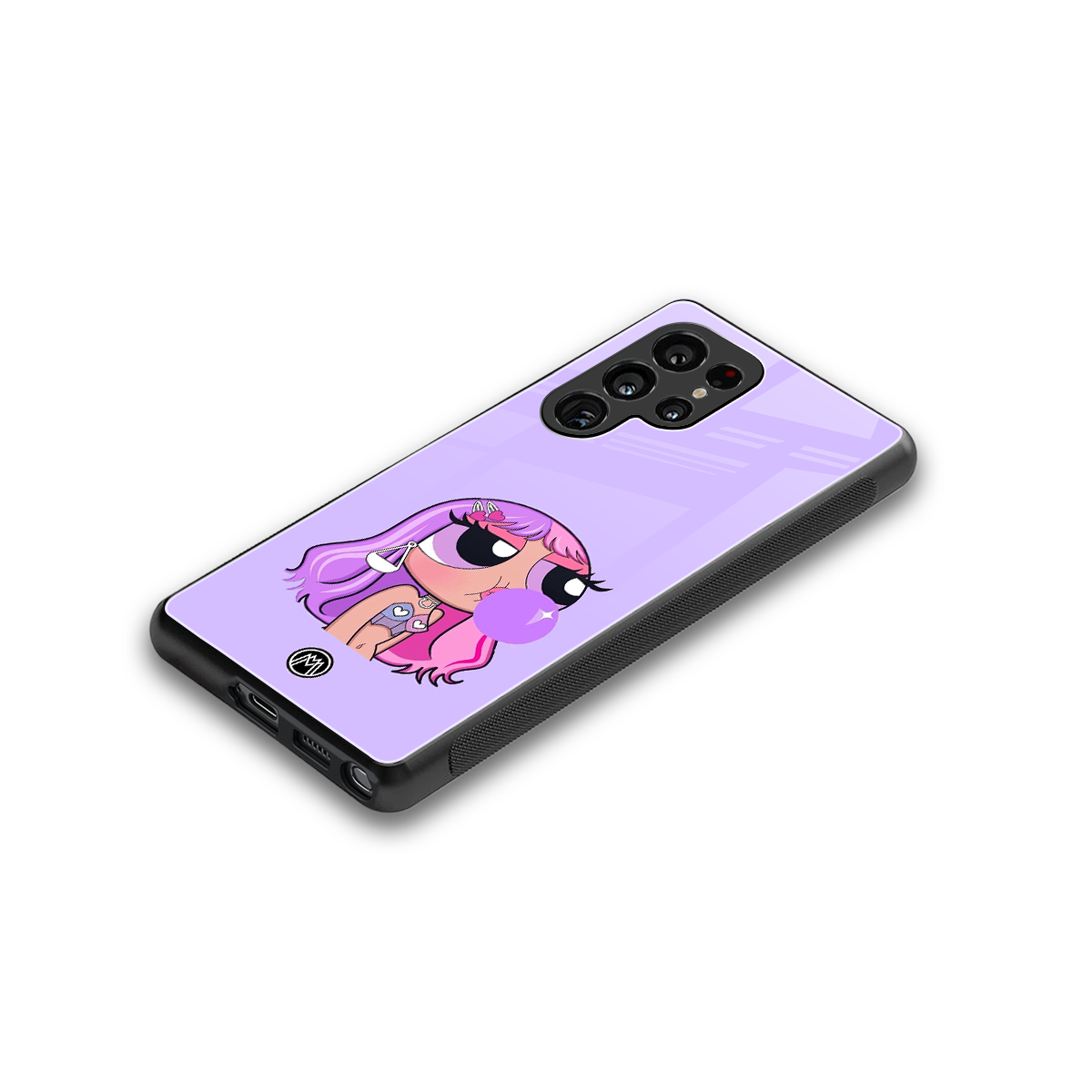 purple chic powerpuff girls back phone cover | glass case for samsung galaxy s25 ultra