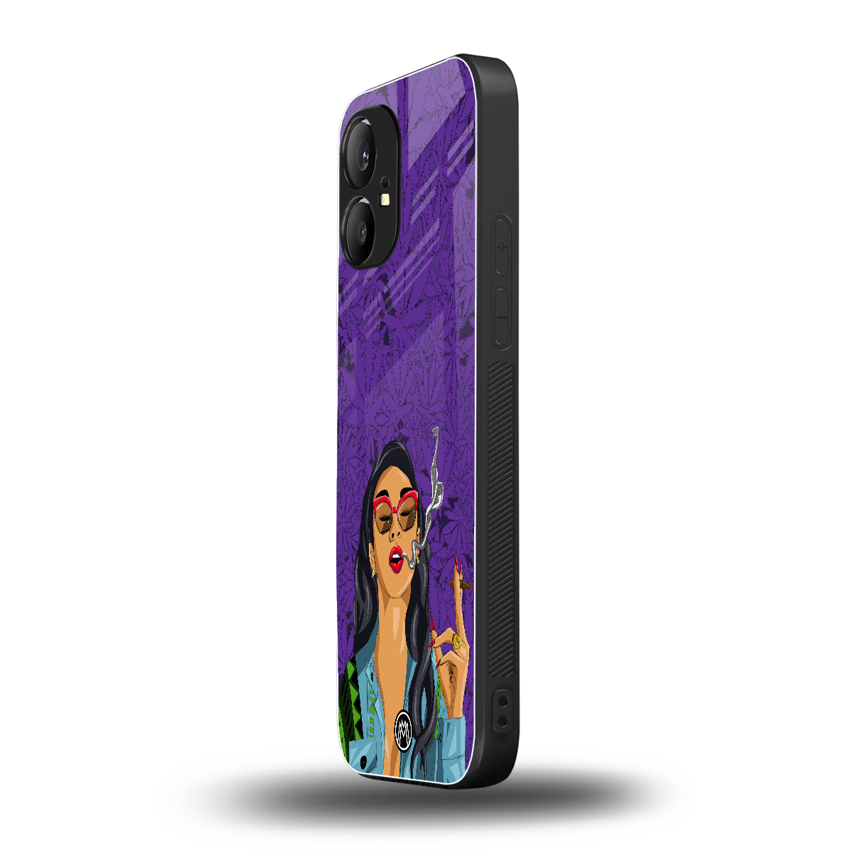 purple smoke back phone cover | glass case for nothing phone 1